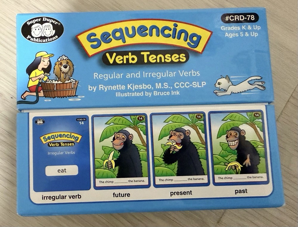 Super Duper Publications Sequencing Verb Tenses Regular & Irregular Verbs