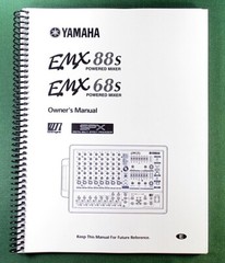 Yamaha EMX88s EMX66s Instruction Manual: 34 Pages & Protecetive Covers!