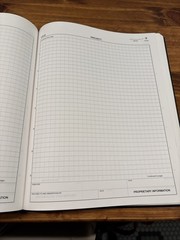 Engineering Notebook Graph Paper Quadrille 4 X 4 Quad Ruled Hard Cover Book