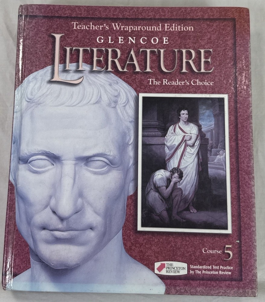 Glencoe Literature Course 5 Teacher Wraparound Edition Grade 10 McGraw Hill Book