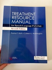 treatment resource manual for speech language pathology 7th edition