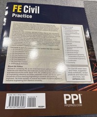 FE Civil Practice book by Michael R. Lindeburg