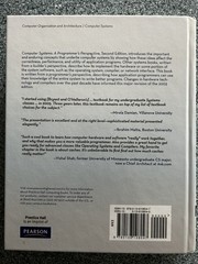 Computer Systems : A Programmer’s Perspective by Randal Bryant and David…