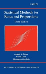 Statistical Methods for Rates & Proportions By Fleiss, Joseph L.