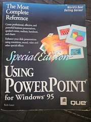 Vintage Using PowerPoint For Windows 95 Special Edition Rich Grace QUE Book