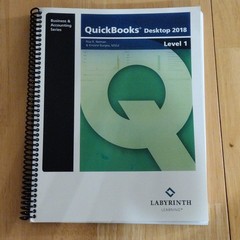 QuickBooks Desktop 2018 Level 1 Spiral Bound Textbook Labyrinth Learning
