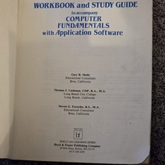 Vtg Workbook Study Guide For Computer Fundamentals W/app Shelly & Cashman Series