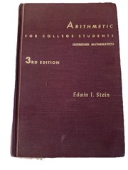 Arithmetic for College Students (Refresher Mathematics) 3rd Edition