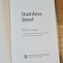 Stainless Steel R. A. Lula American Society for Metals HC Metallurgy 1986