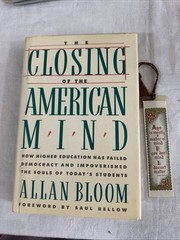The Closing of the American Mind Elizabeth Houghton Embossed RARE COPY Bloom