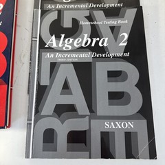 Saxon Algebra 2 SET (3rd Edition)Textbook (cover Wear), Answer Key & Test Forms