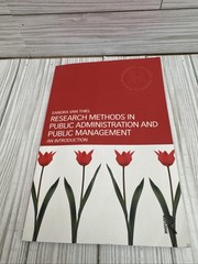 Research Methods in Public Administration and Public Management: An Introduction