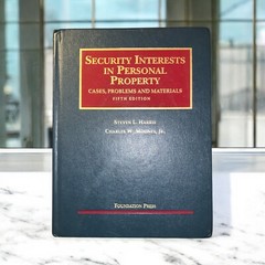 Security Interests in Personal Hardcover by Harris Steven Mooney Fifth Edition
