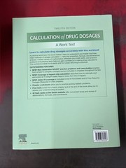 Calculation of Drug Dosages: A Work Text