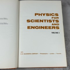 Physics for Scientists and Engineers, Volume 1 – Hardcover Textbook – 1975