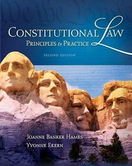 Constitutional Law: Principles and Practice by Hames, Joanne Banker