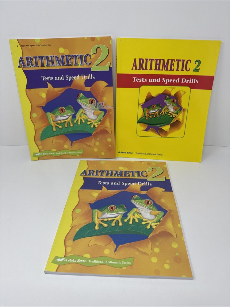 Abeka Arithmetic 2 Test and Speed Drills – 2 Student Copies + Teacher Key CLEAN