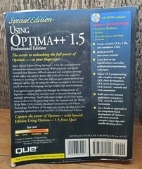 Using OPTIMA++ 1.5 Professional Edition 1996 Vintage Paperback w/CD ROM