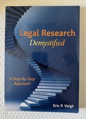 Legal Research Demystified Eric Voigt 2nd Ed. (2022) NEW & SEALED!! US SELLER!!!