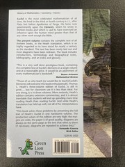 Euclid’s Elements by Euclides (2002, Trade Paperback)