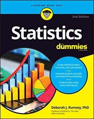 Statistics For Dummies (For – Paperback, by Rumsey Deborah J. – Very Good