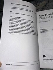 New Foundations for Classical Mechanics (Fundamental Theories of Physics.