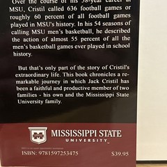 Jack Cristil : Voice of the MSU Bulldogs by Sid Salter, 1st Edition, Signed