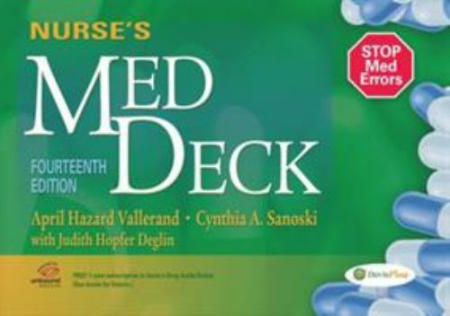 Nurse’s Med Deck by F.A. Davis Company (2014, Cards,Flash Cards, Revised…