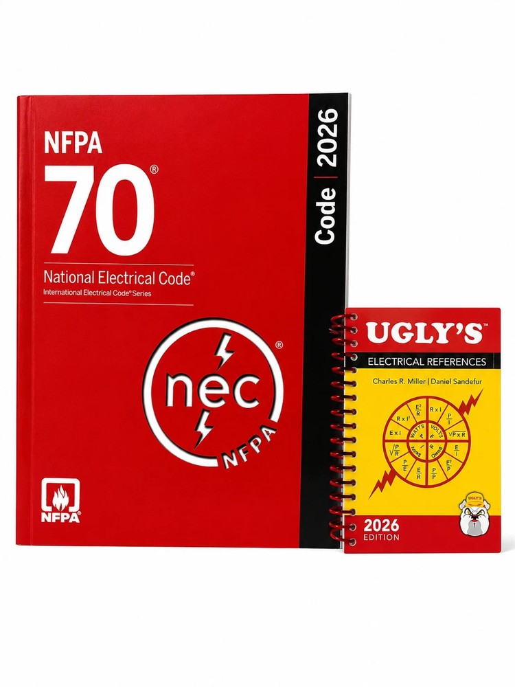 NFPA 70 National Electrical Code 2026 Edition PAPERBACK & Ugly’s Electrical Ref