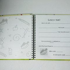 My Second Grade Year Hardcover Spiral Bound School Journal Scrapbook 2002