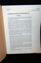 1985 TRAINING for MOBILIZATION and WAR FM 25-5 Dept of Army Field Manua l #290