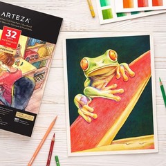 2 Pack Watercolor Sketchbook 32 Sheets Each 9×12 Inch 140lb 300gsm Art Pad