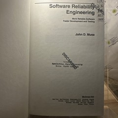 Series on Software Development Ser.: Software Reliability Engineered Testing by
