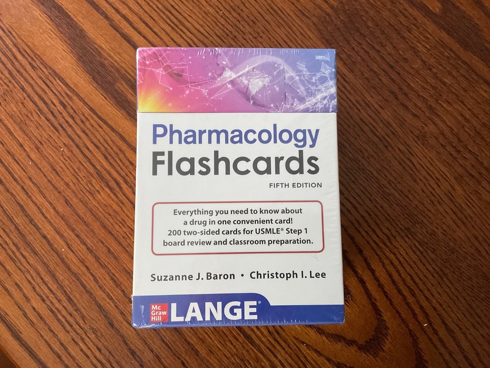 Lange Pharmacology Flash Cards, Fifth Edition by Suzanne Baron: New