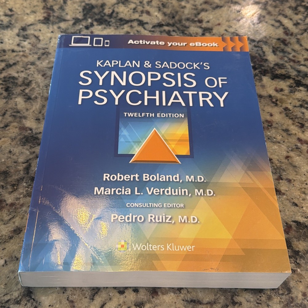 Kaplan & Sadock’s Synopsis Of Psychiatry. 12th Ed. – Paperback -Very Good W/Code
