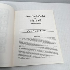 Saxon 65 Math Set 6/5: Textbook Answer Key Tests Worksheets Homeschool 2nd Editi