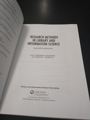 Research Methods in Library and Information Science Seventh 7th Ed Connaway