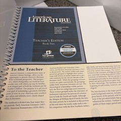 BJU American Literature, Teacher’s Ed. 2nd Ed. ( Book 1 & 2)