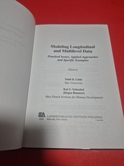 Modeling Longitudinal and Multilevel Data: Practical Issues, Applied (R1)