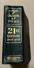 Vintage Handbook Of Chemistry and Physics 21st Edition 1936 37 Book EUC USA