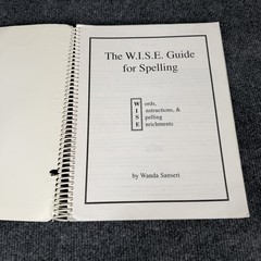 The Wise Guide for Spelling by Wanda Sanseri Paperback Homeschool Spiral Bound