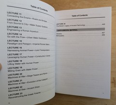 GREAT COURSES: UNDERSTANDING GREEK AND ROMAN TECHNOLOGY TRANSCRIPT BOOK oop Htf