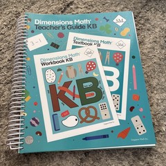 Dimensions Math Teacher’s Guide KB. Spiral Bound Singapore Math Work Textbook