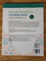 Dental Anatomy Coloring Book (2018, Trade Paperback) 3rd Edition