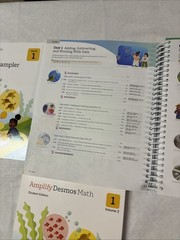 Amplify Desmos Math Grade 1 Set: Teachers 1 Student 1 2 & More (4 Books)