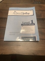 All About Spelling Teachers Manual Level One