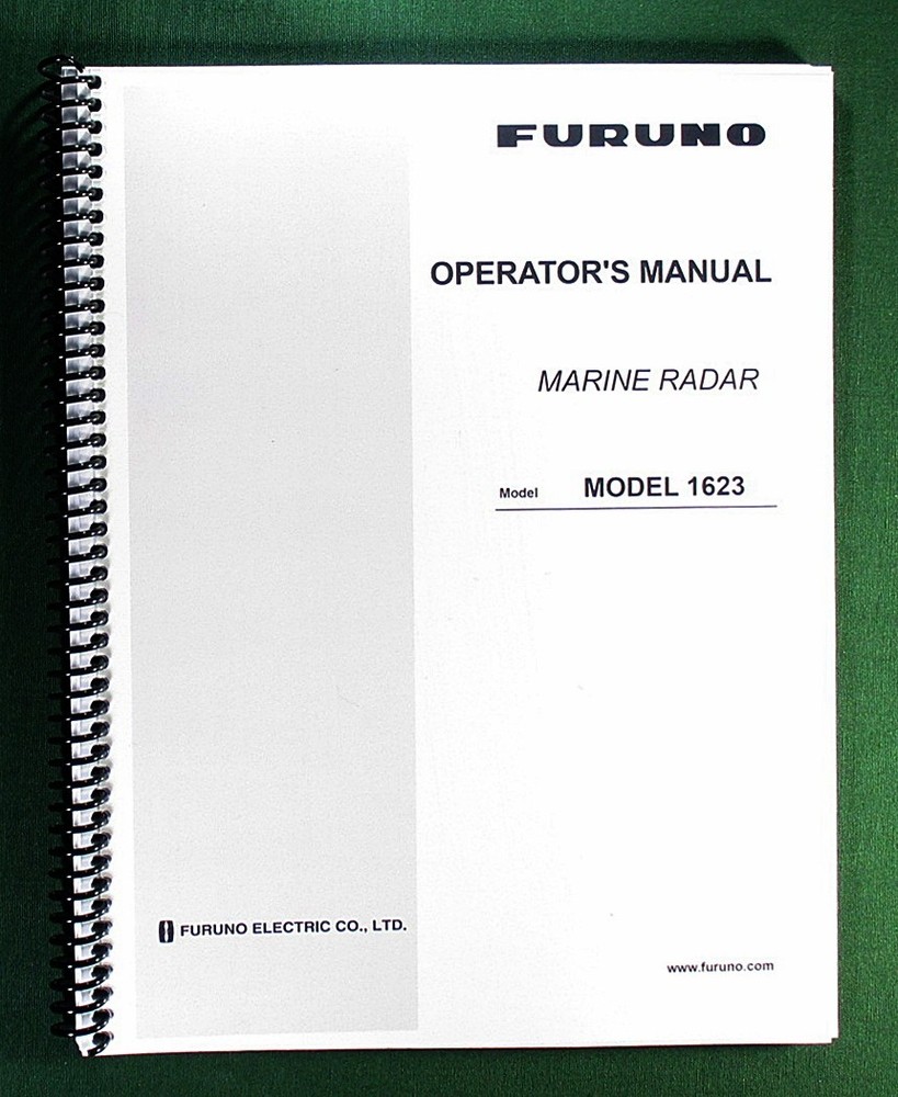 Furuno 1623 Marine Radar Operator’s Manual: Full Color & Protective Covers!