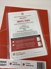 NFPA NEC 70 National Electrical Code 2023 Edition W/ New Index Tabs