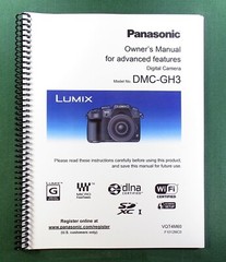 Panasonic Lumix DMC-GH3 Advanced Instruction Manual: 319 Pages & Clear Covers!