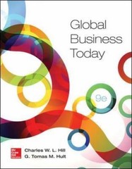 Global Business Today by G. Tomas M. Hult and Charles W. L. Hill (2015, Trade…